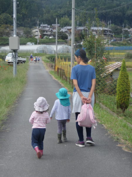 母と一緒に