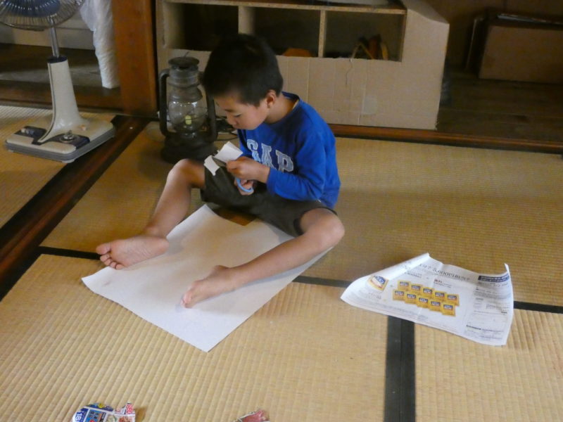 黙々と作業